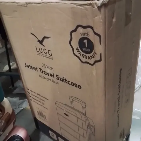 BOXED LUGG 28INCH JETSET TRAVEL SUITCASE MIDNIGHT BLUE 