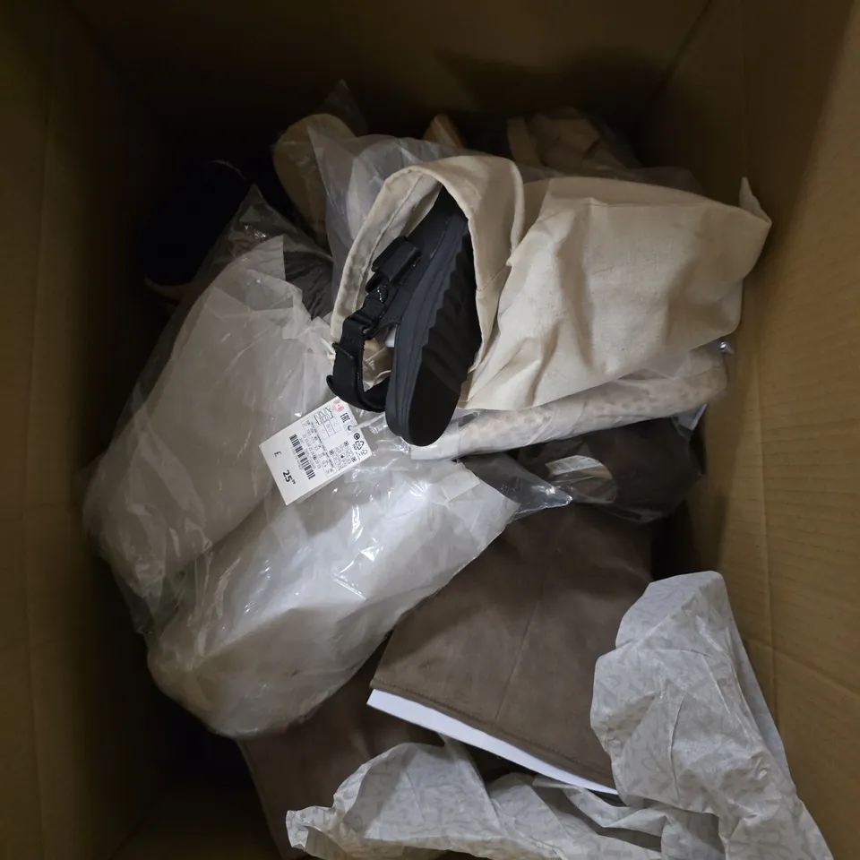 APPROXIMATELY 10 ASSORTED PAIRS OF FOOTWEAR PRODUCTS IN VARIOUS STYLES & SIZES