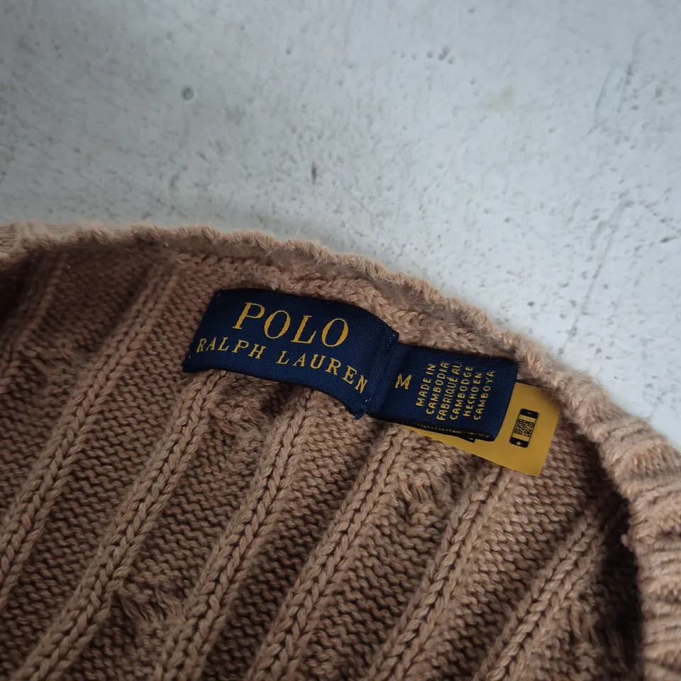 POLO RALPH LAUREN WOMEN'S KNIT DRESS, CABLE PATTERN, SIZE M