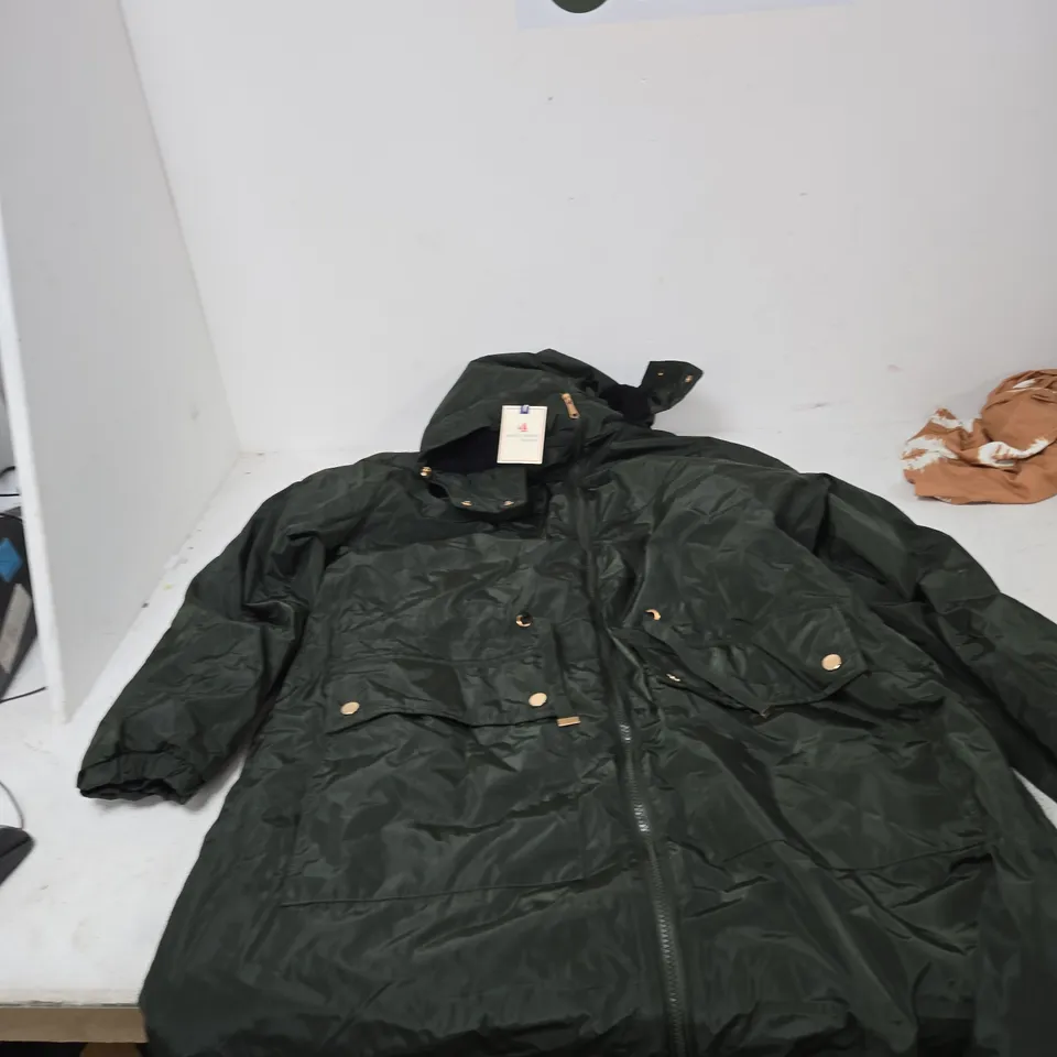 UK 18 ARCTIC STORM PARKA COAT – DARK GREEN 