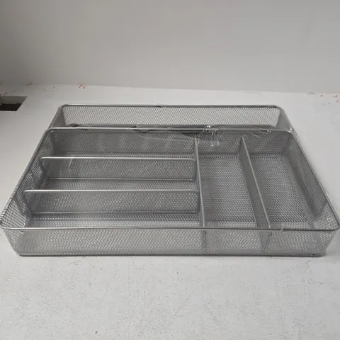 SEALED HONEY-CAN-DO KCH 02163 STEEL MESH 7 COMPARTMENT EXPANDABLE UTILITY DRAWER ORGANIZER, SILVER 