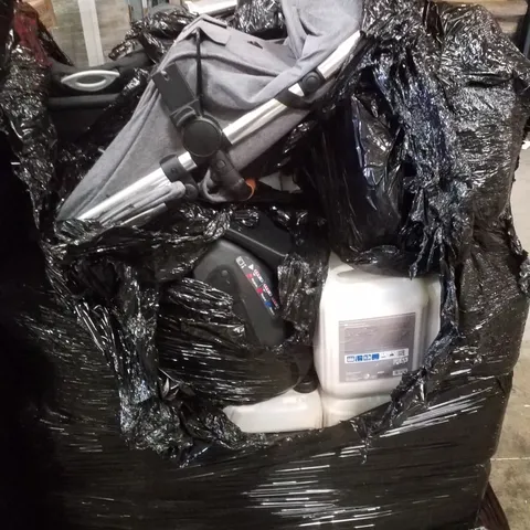 PALLET CONTAINING ASSORTED PUSHCHAIRS & STAUF VDP 160 WATER BASED PRIMER