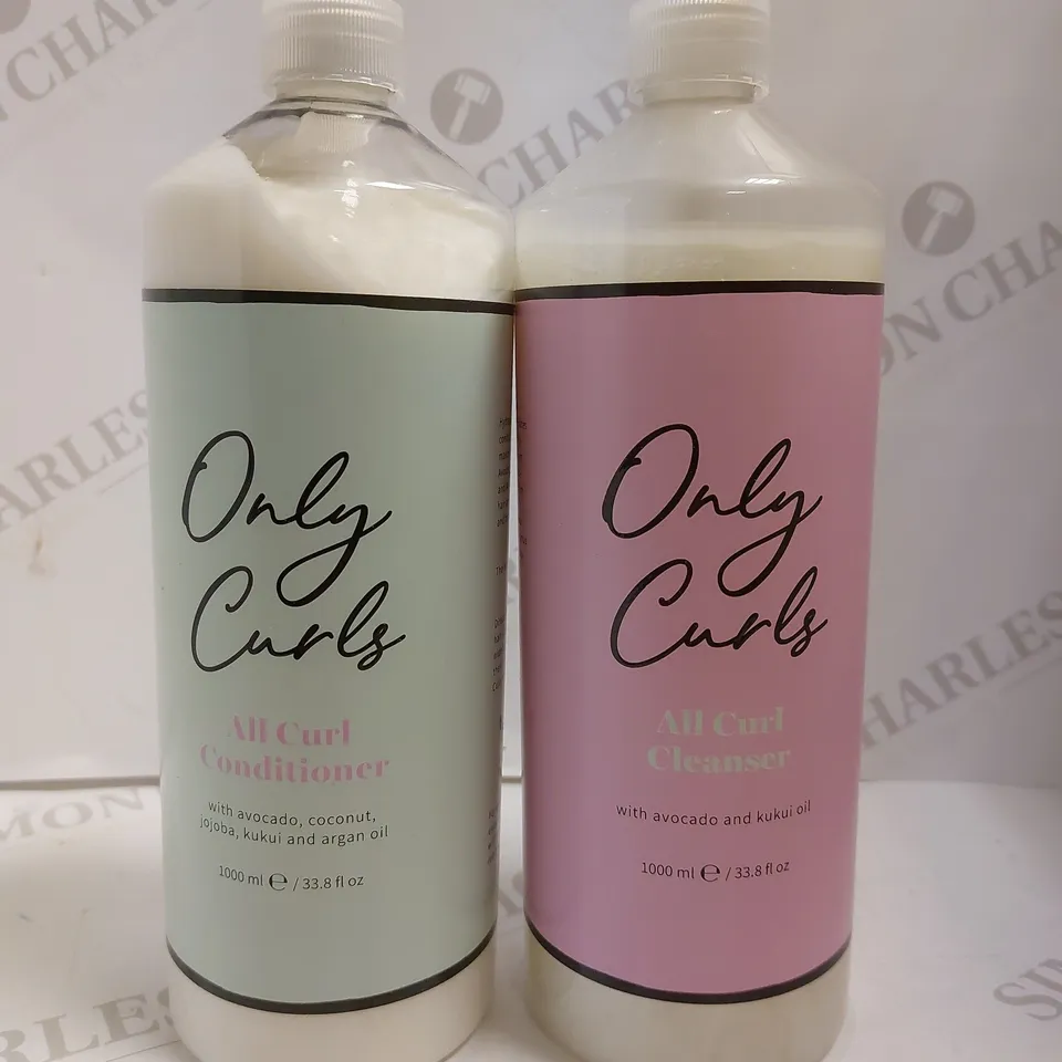 BOX OF 2 ONLY CURLS ALL CURL SHAMPOO AND CONDITIONER (1000ML)