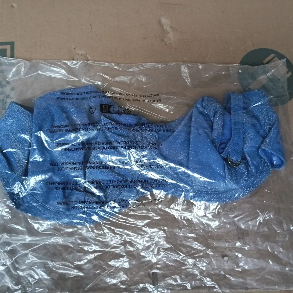 BAGGED CURVY KATE SAPPHIRE SEAS BALCONY BIKINI TOP IN BLUE SIZE 44E