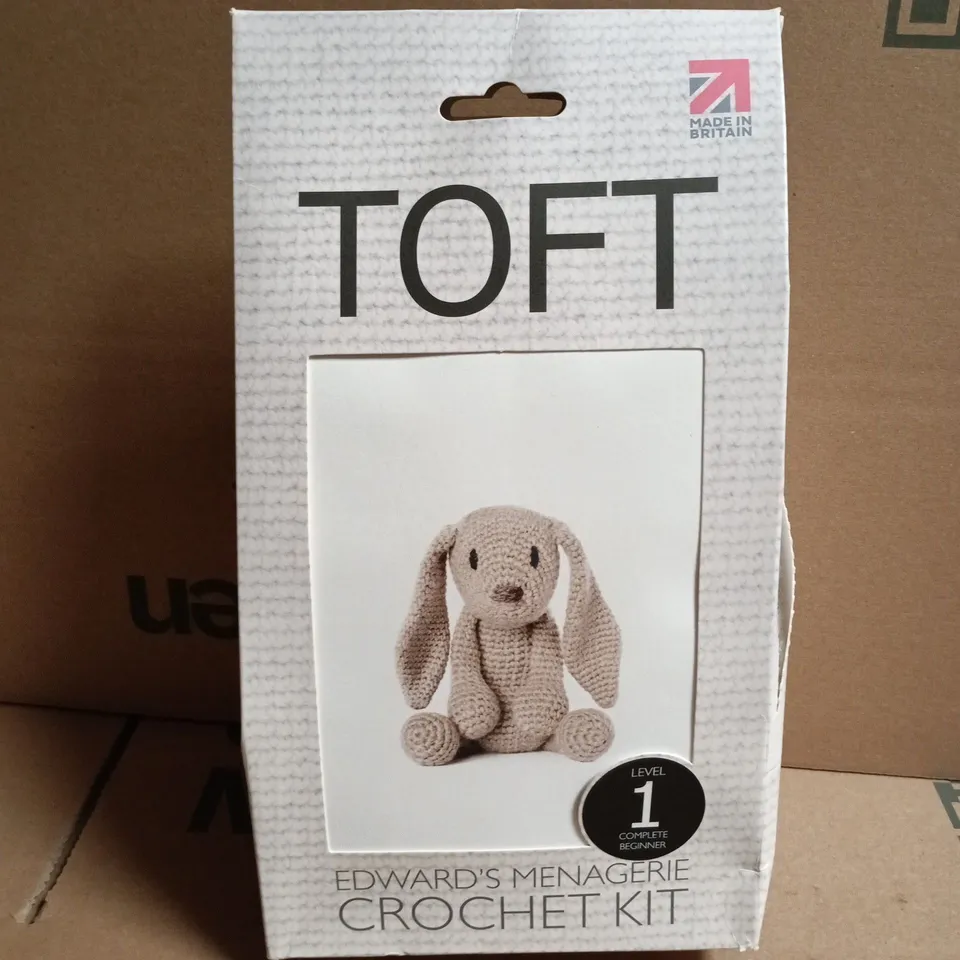 TOFT EDWARD'S MENAGERIE CROCHET KIT – BUNNY, LEVEL 1 COMPLETE BEGINNER