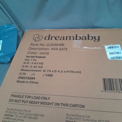 DREAMBABY AVA GATE WHITE 