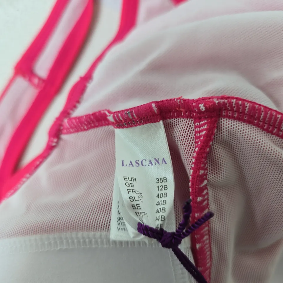 LASCANA PINK ONE-PIECE SWIMSUIT UK 12 (EU 38B)
