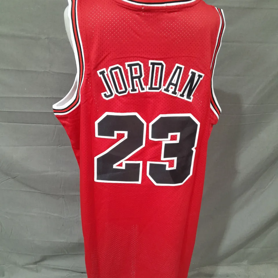 NBA CHICAGO BULLS JORDAN 23 VEST IN RED SIZE 2XL