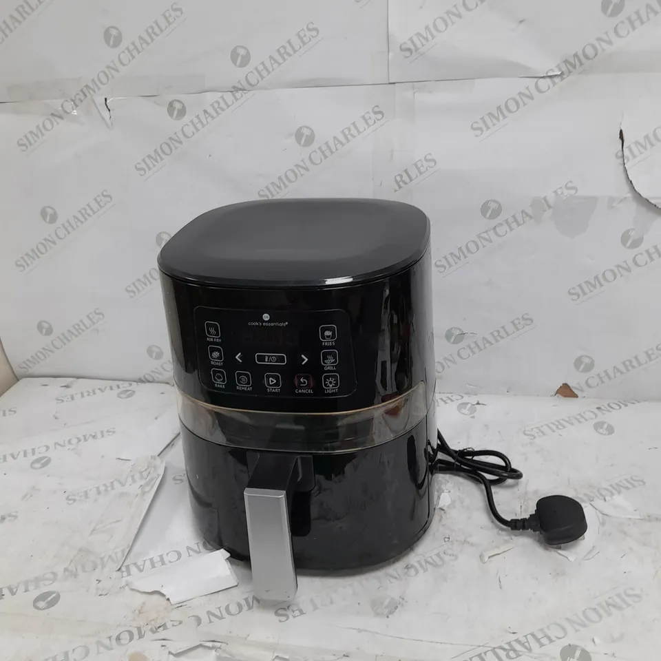 COOK'S ESSENTIALS 4L AIR FRYER IN BLACK