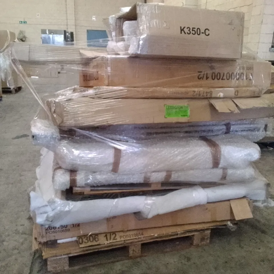 PALLET OF ASSORTED DINING TABLE PARTS 