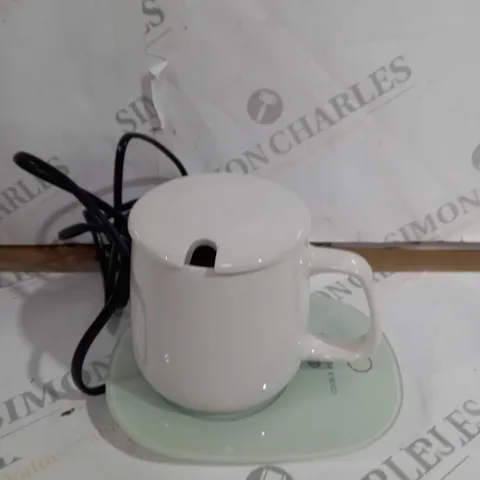 COOK'S ESSENTIALS PLUG IN DRINK WARMER SET WHITE