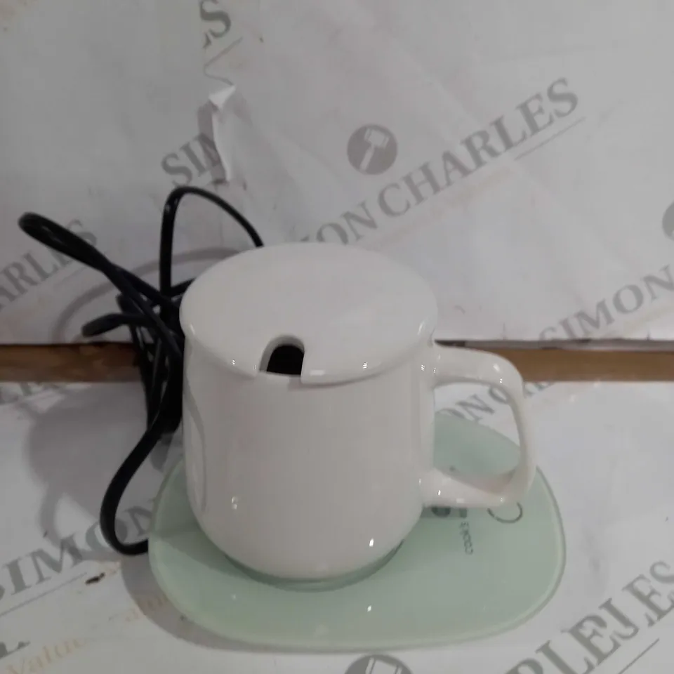 COOK'S ESSENTIALS PLUG IN DRINK WARMER SET WHITE