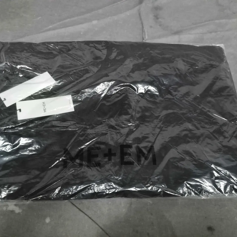 BAGGED ME+EM SUPER SOFT WIDE ENGINEERED TROUSERS IN BLACK - UK 8