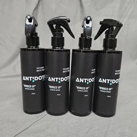 SET OF 4 ANTIDOTE WORKED UP SHAPER SPRAY 250ML