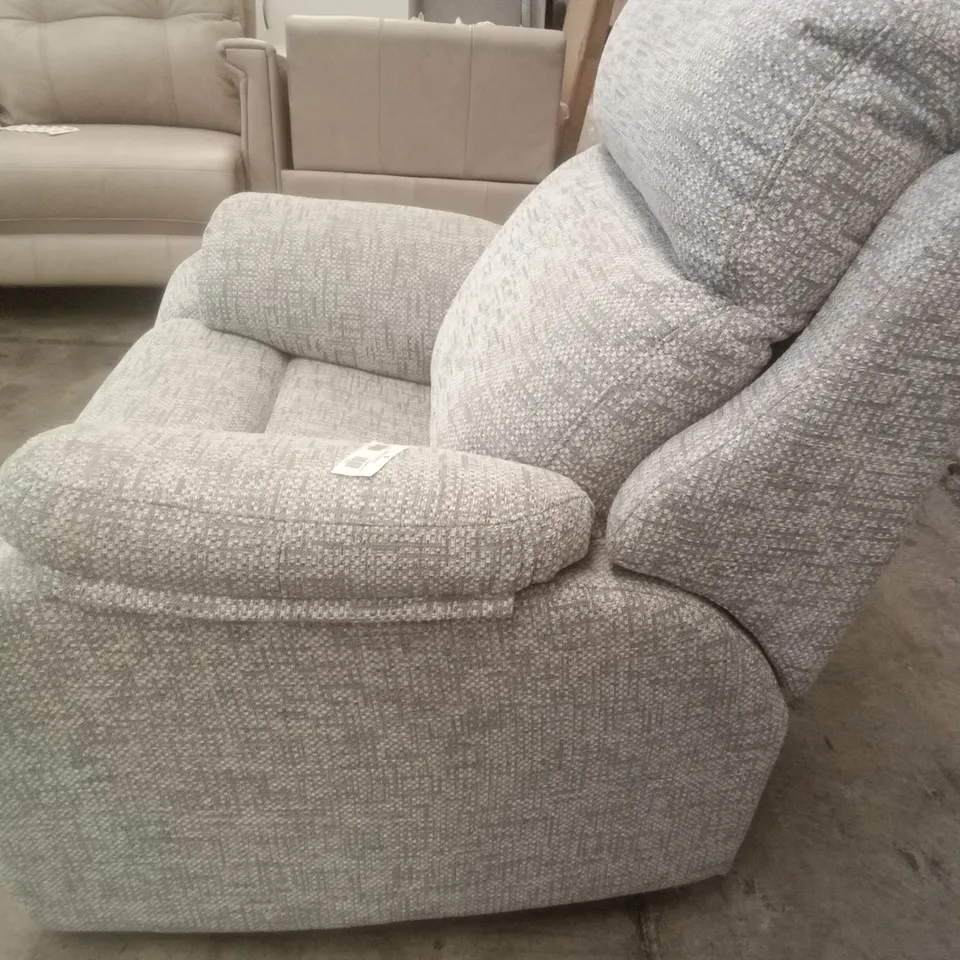 DESIGNER G PLAN MADE KINGSBURY ELECTRIC RECLINER CHAIR - REMCO LIGHT GREY FABRIC 