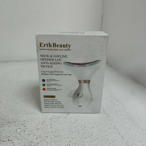 BOXED AND SEALED ERTHBEAUTY NECK & JAWLINE DEFINER LED ANTI-AGING DEVICE