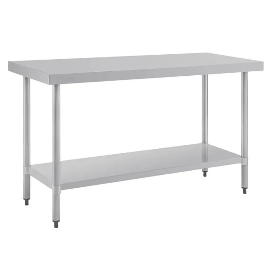 BOXED VOGUE STAINLESS STEEL PREP TABLE 1500MM