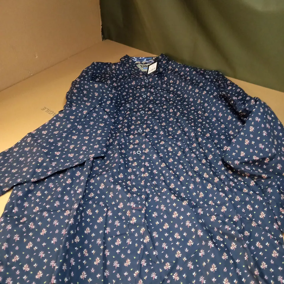 D555 BLU EDMUND SHIRT IN NAVY - 3XL