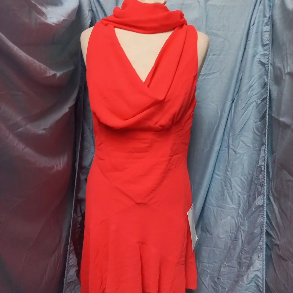 NEVER FULLY DRESSED MINI SOPHIE DRESS IN TOMATO – UK10, RED