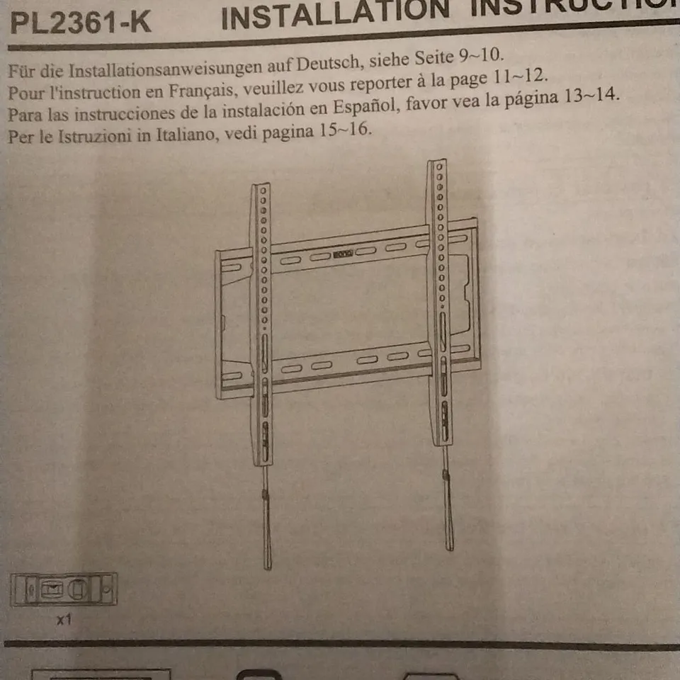 BOXED EONO 26"- 55" TV WALL MOUNT