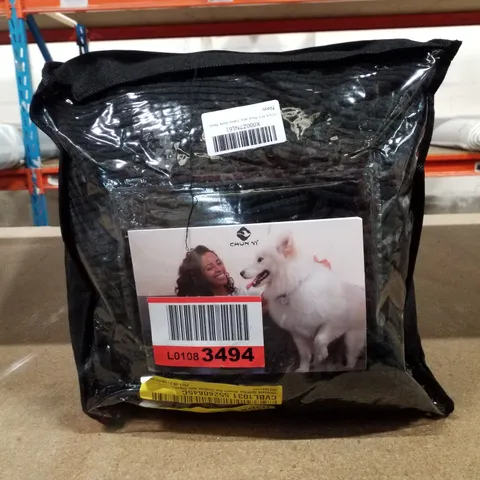 BAGGED BOX CUSHION SOFA SLIPCOVER - BLACK 