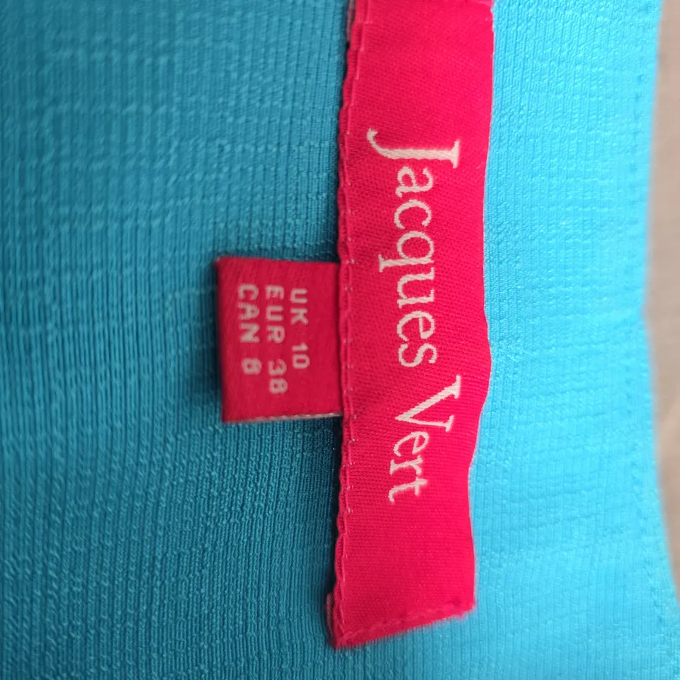 JACQUES VERT WOMEN'S TEAL BLAZER WITH WAIST BOW – UK 10