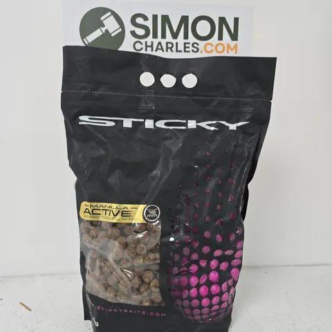 STICKY BAITS MANILLA ACTIVE BOILIES, 15 MM – FISHING BAIT BAG