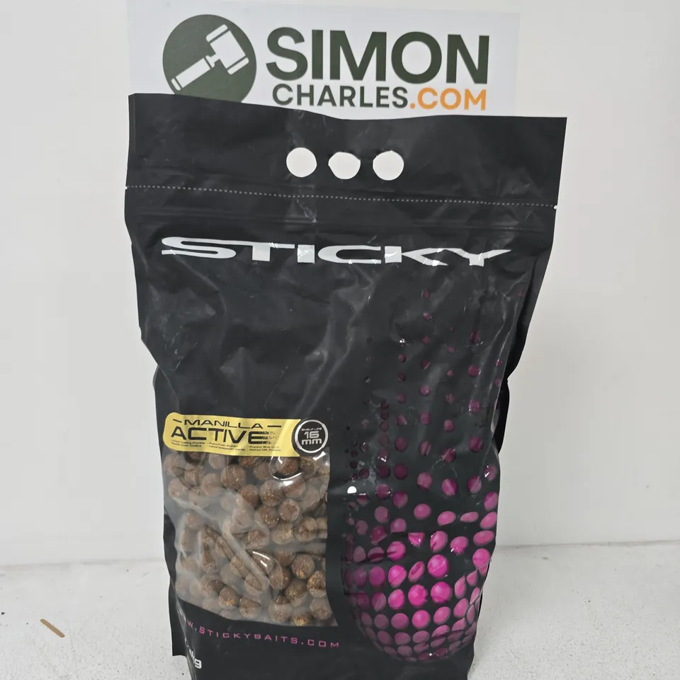 STICKY BAITS MANILLA ACTIVE BOILIES, 15 MM – FISHING BAIT BAG