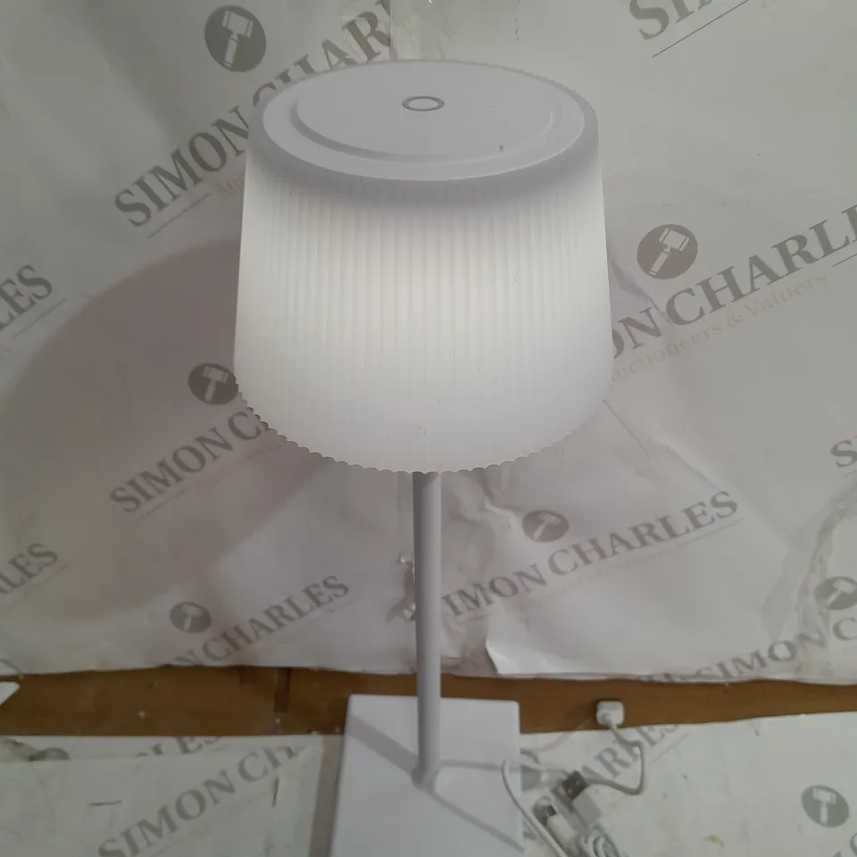 SFIXX SET OF 2 INDOOR OUTDOOR TOUCH TABLE LIGHTS IN SILVER 