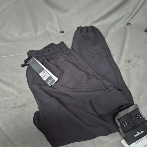 STONE ISLAND BLACK TRACK PANTS – XXL
