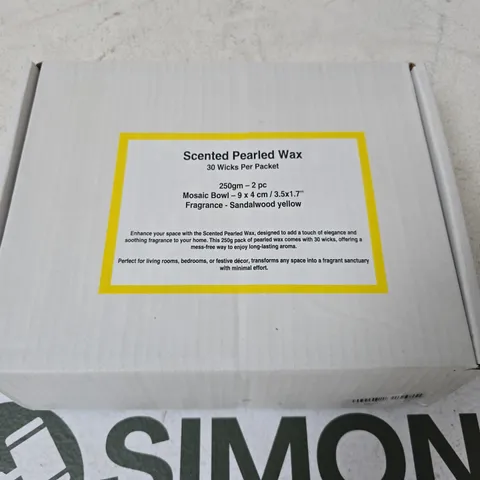 SCENTED PEARLED WAX - SANDALWOOD YELLOW