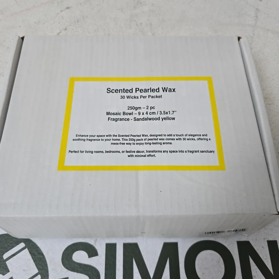 SCENTED PEARLED WAX - SANDALWOOD YELLOW 