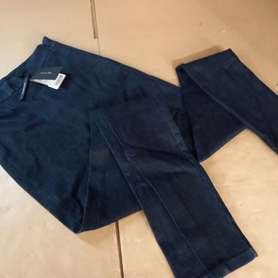 MASSIMO DUTTI DARK NAVY TROUSERS - UK 6