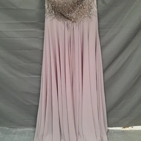 CAPTURE EMBELLISHED OCCASIONAL DRESS IN MAUVE - 10