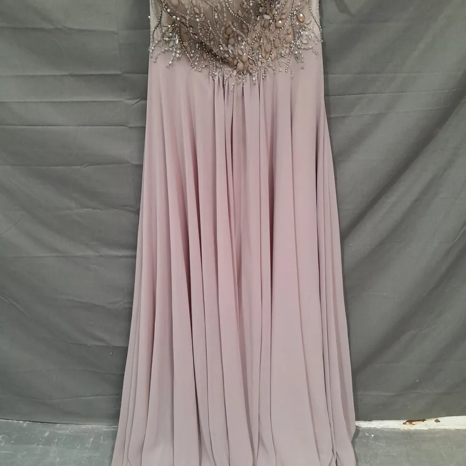CAPTURE EMBELLISHED OCCASIONAL DRESS IN MAUVE - 10