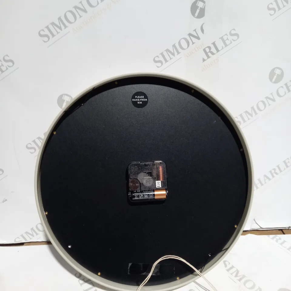 BOXED THOMAS KENT CLOCK 12" NORDIC TOFU 