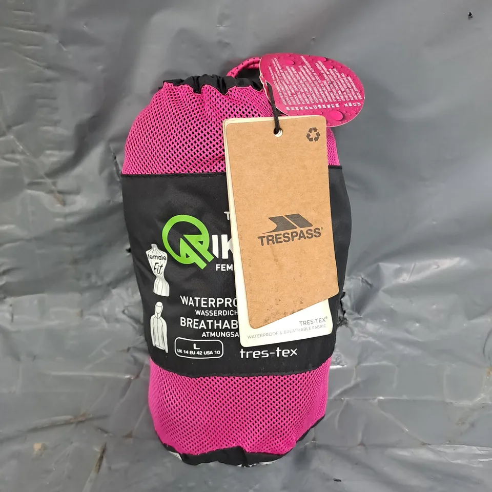 TRESPASS QIKPAC FEMALE PACKAWAY JACKET - L