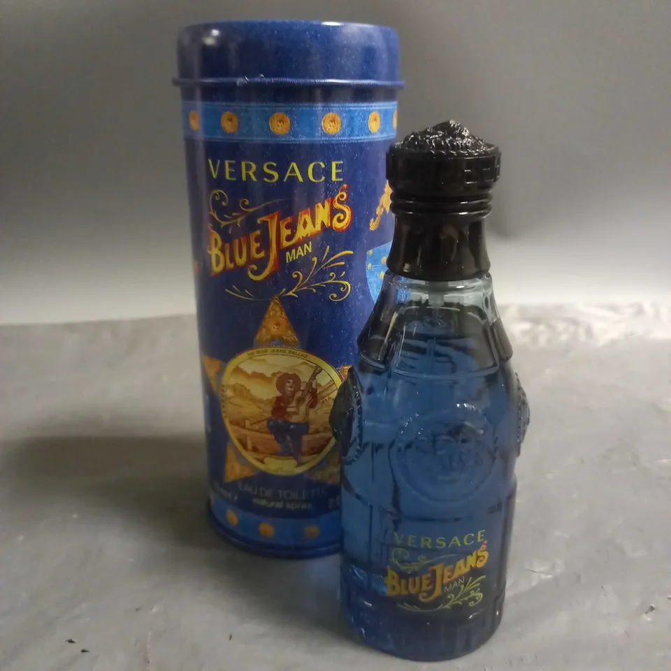 BOXED VERSACE BLUE JEANS MAN EAU DE TOILETTE SPRAY 75ML
