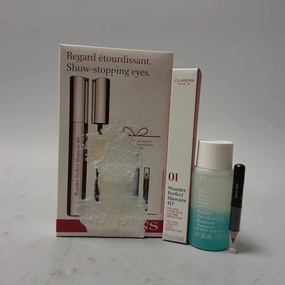 BOXED CLARINS SHOW-STOPPING EYES SET