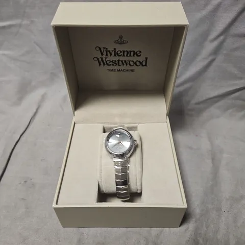 VIVIENNE WESTWOOD TIME MACHINE WRISTWATCH – STAINLESS STEEL BRACELET (BOXED)