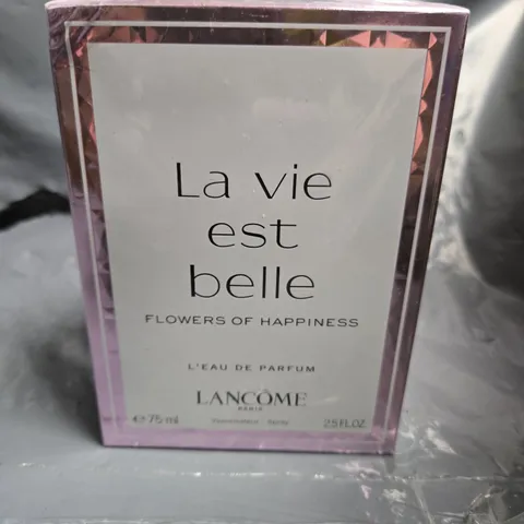 BOXED AND SEALED LA VIE EST BELLE FLOWERS OF HAPPINESS L'EAU DE PARFUM LANCOME PARIS 75ML