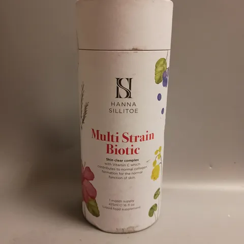 HANNA SILLITOE MULTI STRAIN BIOTIC LIQUID FOOD SUPPLEMENT 475ML