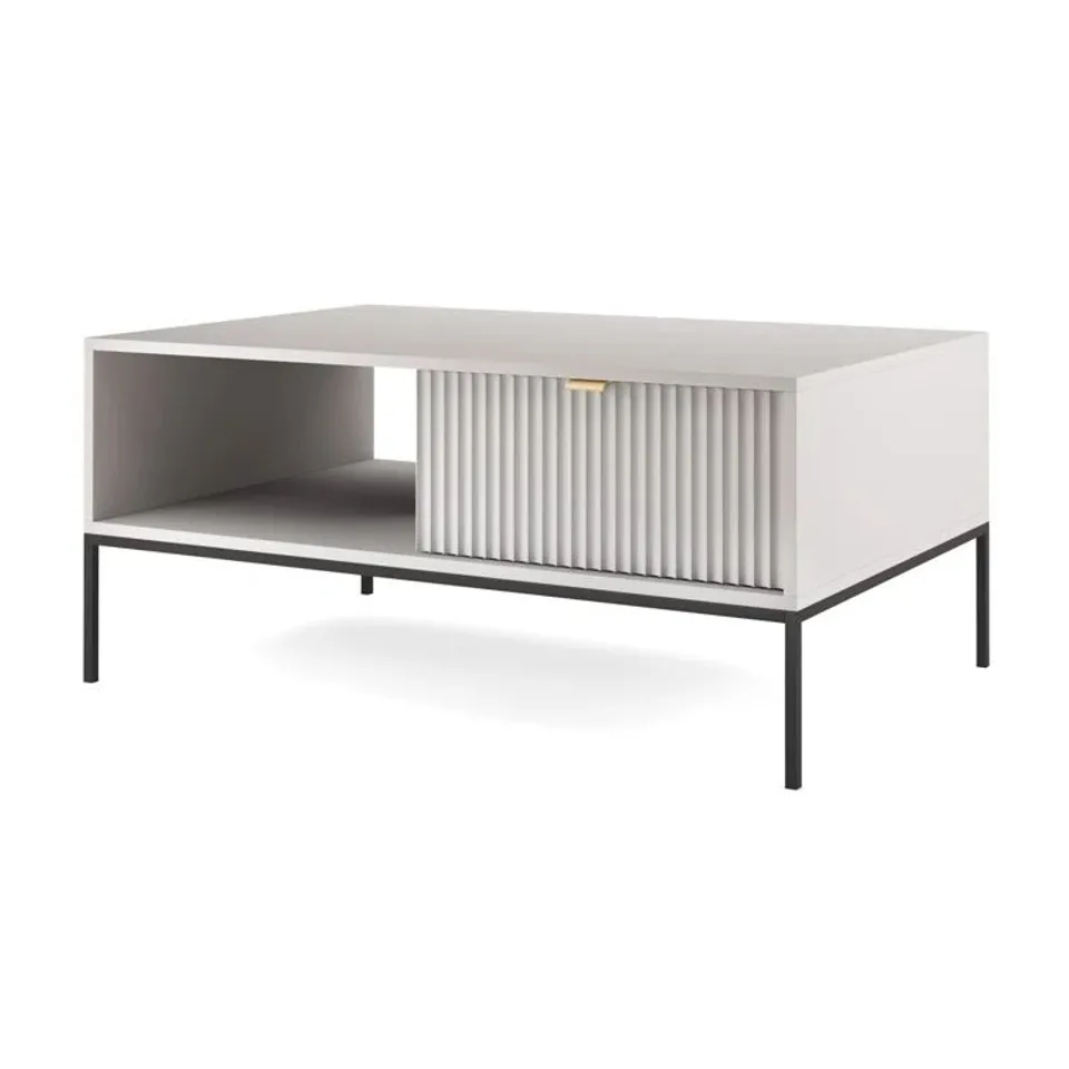 BOXED HEYKO 4 LEG COFFEE TABLE WITH STORAGE