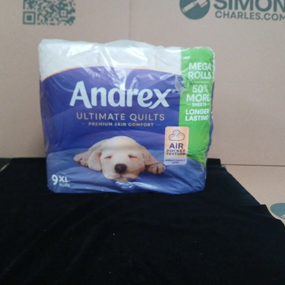ANDREX ULTIMATE QUILTS TOILET TISSUE – 9 XL ROLLS, SEALED PACK