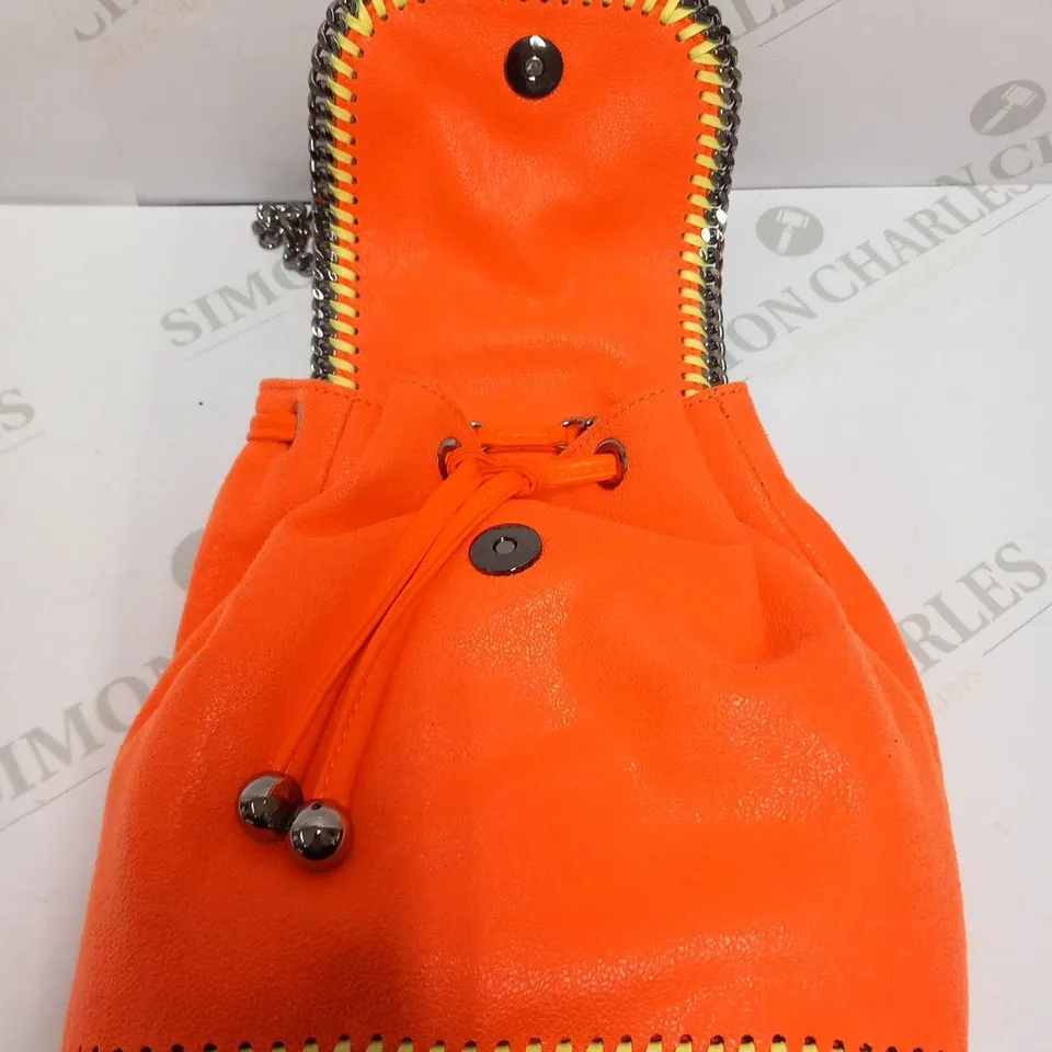 STELLA MCCARTNEY FLOURO ORANGE SMALL SUCKSACK