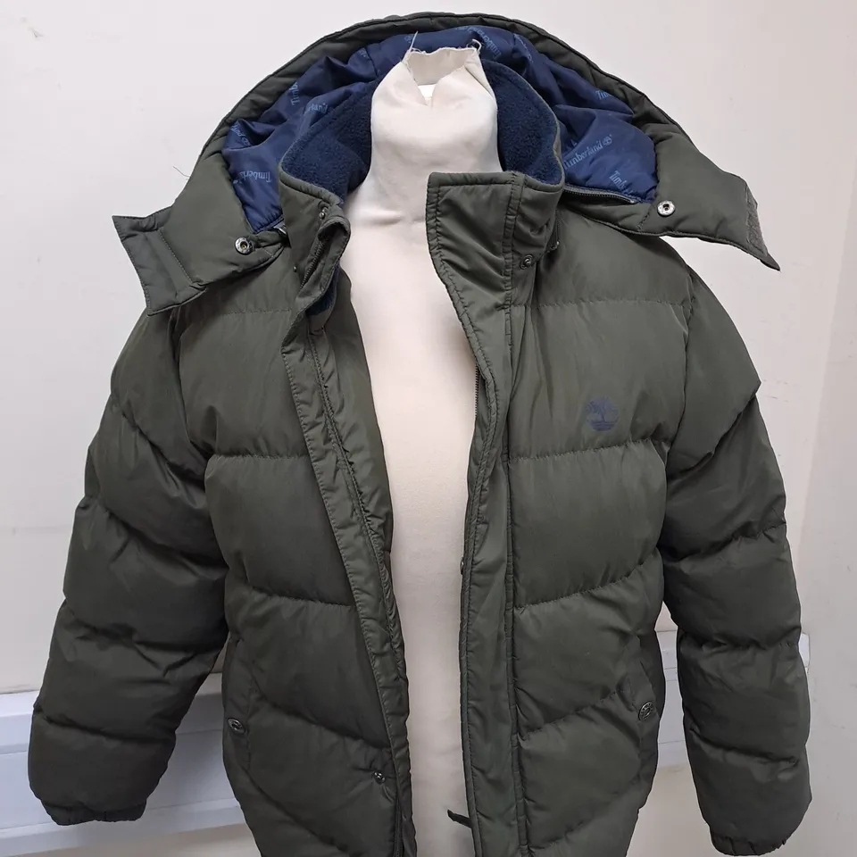 TIMBERLAND GREEN WINTER COAT SIZE XS 