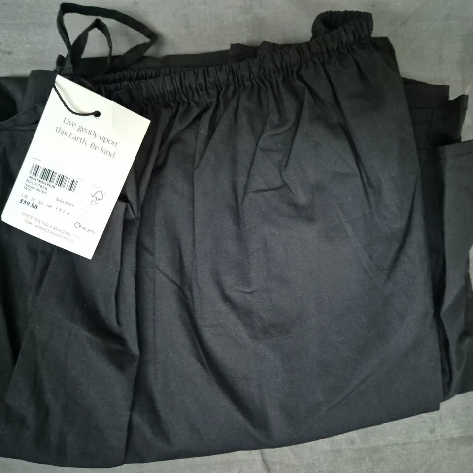 NOBODY'S CHILD NAPLES MIDAXI SKIRT IN BLACK SIZE UK 12