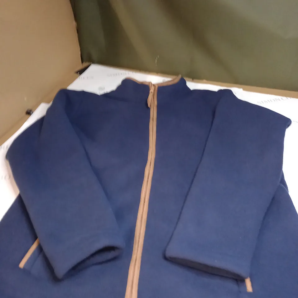 COTTON TRADERS BLUE FLEECE JACKET SIZE XL 