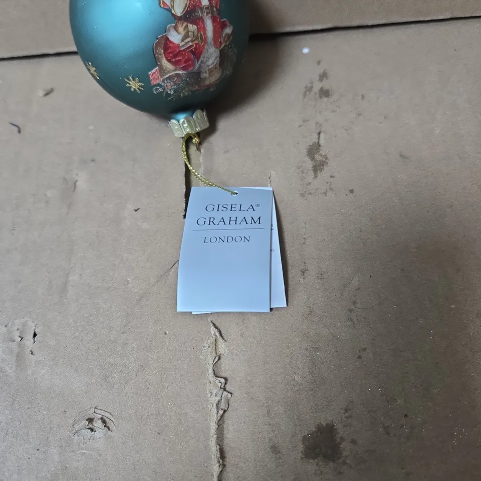 2 X SET OF 12 GISELA GRAHAM FATHER CHRISTMAS HANGING ORNAMENTS 