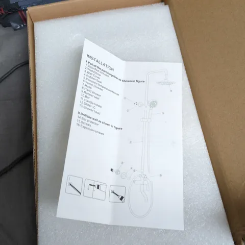 SHOWER MIXER VALVE KIT WITH CHROME TRIM AND BRASS BODY – BOXED